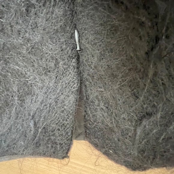 vintage Sybilla noche: black mohair skirt with silk lining - Picture 5 of 13